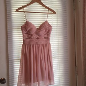 Blush Adrianna Papell cocktail dress